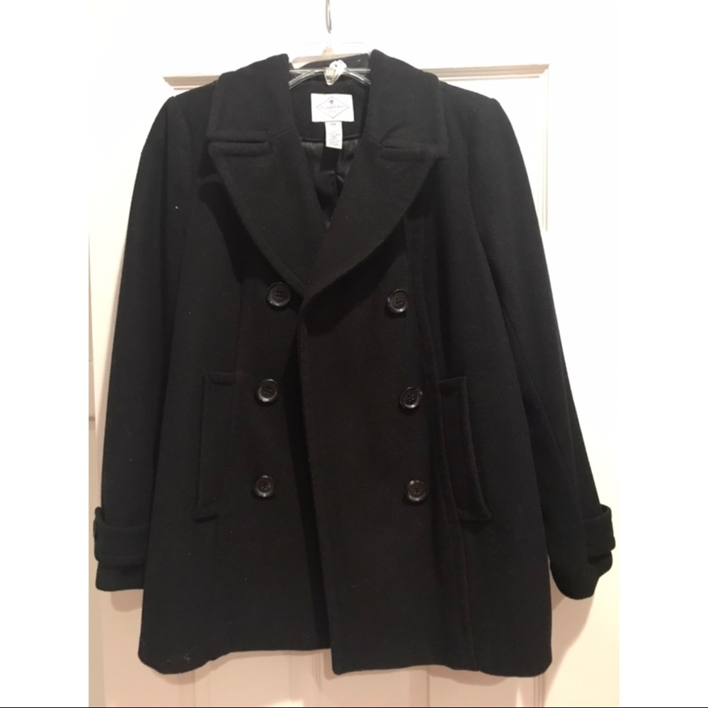Classic Black Pea Coat